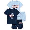 minicult kids Kids Cotton Shorts and Matching Tshirt Coord clothing set with Cute Prints Clothing Set (200gsm Cotton Fabric)(pack of 2)