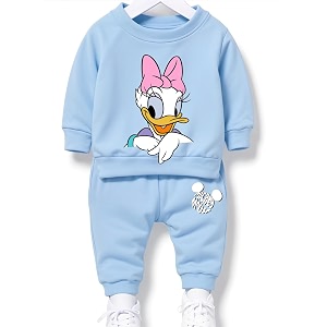 minicult mickey cotton kids coords matching tshirt and pant set with character print pack of 1