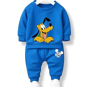 minicult mickey cotton kids coords matching tshirt and pant set with character print pack of 1