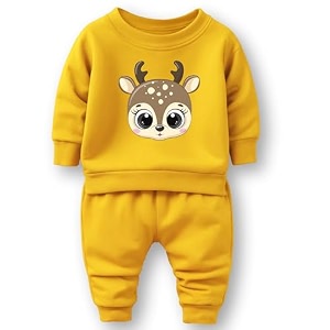minicult mickey cotton kids coords matching tshirt and pant set with character print pack of 1