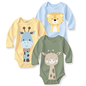 minicult Set of Cotton Unisex Front Open