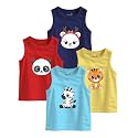 minicult Unisex Cotton Baby Vest (Pack of 4) (Multicolor)