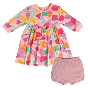 miniklub Baby Round Neck Knee Length Knitted