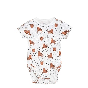 miniklub Baby Round Neck Short Sleeve Knitted