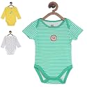 miniklub Boys Pack of 3 Printed Bodysuits