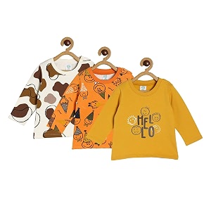 miniklub Boys Typography Printed Round Neck Long