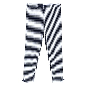 miniklub Girls Navy Blue White Striped