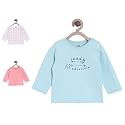 miniklub Girls Pack of 3 Printed Pure Cotton Tops