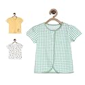 miniklub Girls Pack of 3 Printed Round Neck Pure Cotton T-Shirt