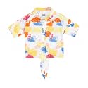miniklub Girls Round Neck Short Sleeve Knitted