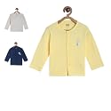 miniklub Infant Boys Pack of 3 Solid Pure Cotton Basic Vests
