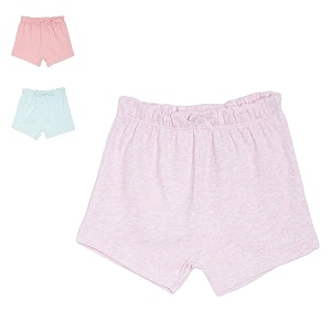 miniklub girls pack of 3 multicoloured hot pants shorts