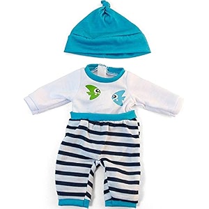 miniland -31631 doll dress blue 31631 assorted colourmodel