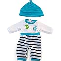 Miniland -31631 Doll Dress, Blue (31631, Assorted Colour/Model