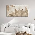 Minimalist &amp; Modern Art for Bedroom Decor Framed Abstract Artwork for Walls Neutral &amp; Contemporary Beige Wall art - Artwork for Living Room and Boho Style Large Abstract Wall Art 24×48IN
