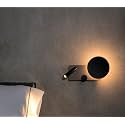 Modern 360° Rotatable Golden Wall Lamp for Living Room &amp; Bedroom | Adjustable Focus Light | Metal Warm White Wall Light Fixture for Home Decoration