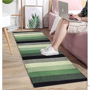 Minimalist Cotton Runner - 2x5 ft Flatweave