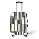 Minimalist Gray Patchwork Suitcase Covers for Luggage,Carry on Luggages Cover,Luggages Cover Protector Fits 18-32 Inch Luggage Suitcase Protective Covers