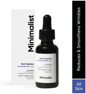 minimalist multi peptide anti aging night serum for collagen boosting
