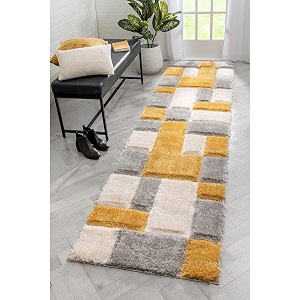 Minimalist Shag Rug Runner - 2x5 ft