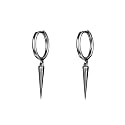 Minimalist Spike Dangle Drop Hoop Earrings for Women Girls 925 Sterling Silver Charms Hoops Cuff Cartilage Stud Tragus Helix Wrap Geometric Hypoallergenic Fashion Personalized Punk