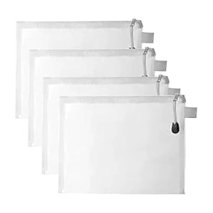 minimalist transparent mesh storage bags envelope bag document bag zipper bag bill organizer stationery bag school supplies office supplies zipper test paper information bag medium 4 pieces