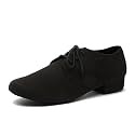 Minishion Dancing Shoes for Men 1" Standard Heel Leather Ballroom Dance Shoes