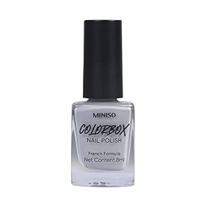 miniso long-lasting nail polishquick dry french formula nail paint8ml03 grey