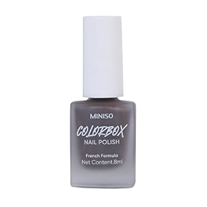 miniso long-lasting nail polishquick dry french formula nail paint matte finish 8ml24 matte brown