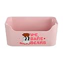 MINISO We Bare Bears Rectangular Storage Desk Box, Standard, Pink