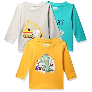 MINITATU Baby-Boys Animal Print Regular Fit T-Shirt