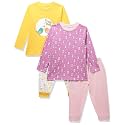 MINITATU Baby-Girls Cotton Solid Clothing Set Pack of 2
