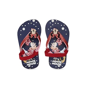 Minnie Flip-Flops Slippers-Kids-Girls Shoes Navy by