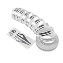 Minsezhi Car Pinstriping Tape, Car Body Side Strips, DIY Vinyl Vehicle Pin Striping Decals, Car Pins Tripe Tape (Silver)