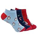 Mint &amp; Oak Cotton Ankle Length Women Socks, Christmas Gift Quirky Socks For Friends, Funky Socks, Secret Santa Gifts For Women | Christmas Gifts for Women