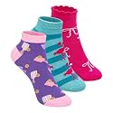 Mint &amp; Oak Low Cut Ankle Women Socks, Christmas Gift Quirky Socks For Friends, Cute Funky Socks, Christmas Secret Santa Gifts For Women