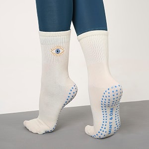 mint amp oak pilates socks with grips for women ankle length non-slip yoga socks cotton ideal for yoga pilates gym workout cute women39s gift