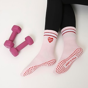 mint amp oak pilates socks with grips for women ankle length non-slip yoga socks cotton ideal for yoga pilates gym workout cute women39s gift