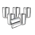 Mintage Stainless Steel Water Glass Blossom Plain 22 Gauge Kitchenware Set of-6 Pcs, Mirror Finish 35+Years of Innovation and Quality