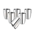 Mintage Stainless Steel Water Glass Lotus Laser 22 Gauge Kitchenware Set of-6 Pcs, Mirror Finish 35+Years of Innovation and Quality
