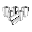 Mintage Stainless Steel Water Glass Lotus Plain 22 Gauge Kitchenware Set of-6 Pcs, Mirror Finish 35+Years of Innovation and Quality
