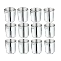 Mintage Stainless Steel Water Glass PUREX Extra Heavy Plain 18 Gauge Kitchenware Set of-12 Pcs, Mirror Finish 35+Years of Innovation and Quality