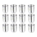 Mintage Stainless Steel Water Glass PUREX Laser 18 Gauge Kitchenware Set of-12 Pcs, Mirror Finish 35+Years of Innovation and Quality