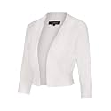 MINTLIMIT Women Shrug Bolero Open Front 3/4 Sleeve Cropped Cardigan Sweater