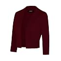 MINTLIMIT Women Shrug Bolero Open Front 3/4 Sleeve Cropped Cardigan Sweater