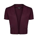 MINTLIMIT Women Shrug Bolero Open Front 3/4 Sleeve Cropped Cardigan Sweater