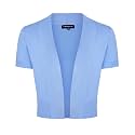 MINTLIMIT Women Shrug Bolero Open Front 3/4 Sleeve Cropped Cardigan Sweater