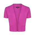 MINTLIMIT Women Shrug Bolero Open Front 3/4 Sleeve Cropped Cardigan Sweater