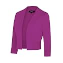 MINTLIMIT Women Shrug Bolero Open Front 3/4 Sleeve Cropped Cardigan Sweater