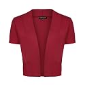 MINTLIMIT Women Shrug Bolero Open Front 3/4 Sleeve Cropped Cardigan Sweater